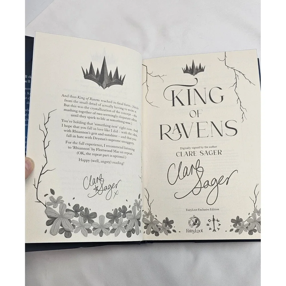 Fairyloot‎ King of Ravens by Clare Sager Signed Special Edition